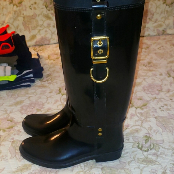 Coach tall Rainboots - Picture 1 of 8